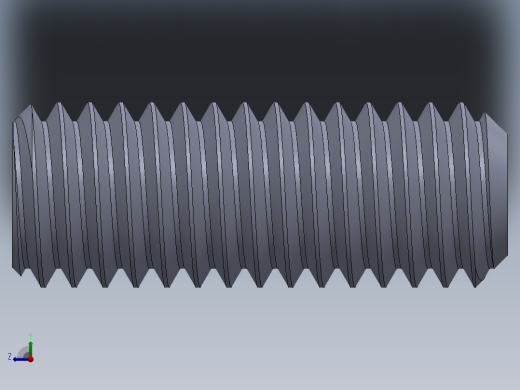 UNC 平头紧定螺钉-UNC SET SCREW 0.375 x1.000.SLDPRT右视缩略图