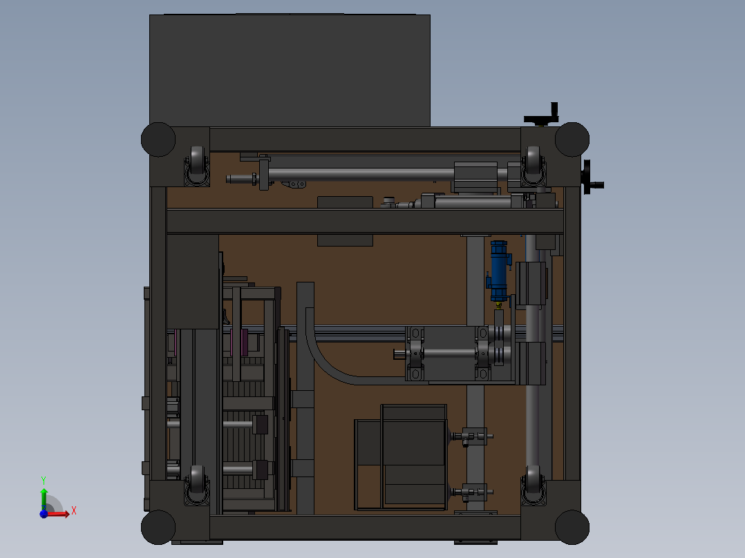 开箱机模型前视图