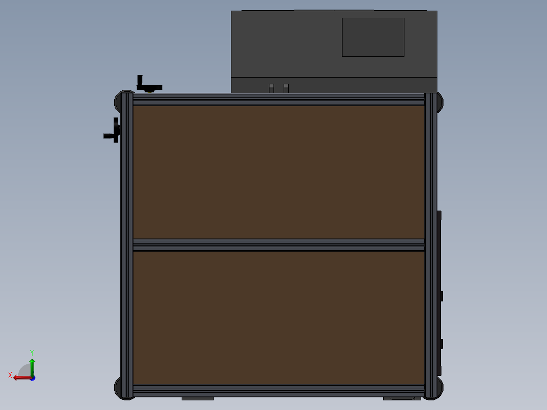 开箱机模型后视图