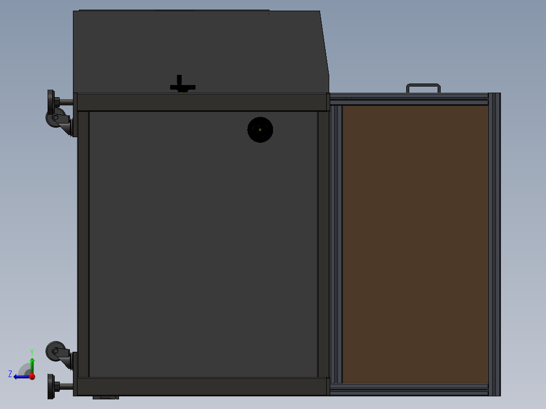 开箱机模型右视图