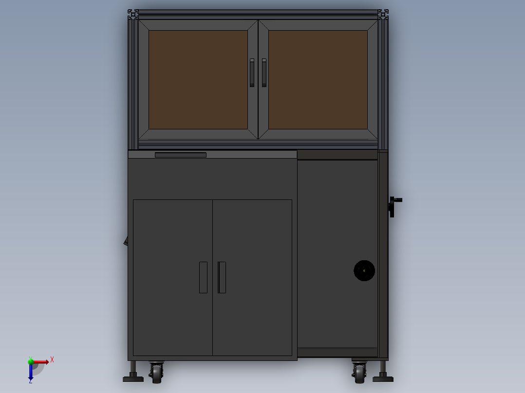 开箱机模型俯视图