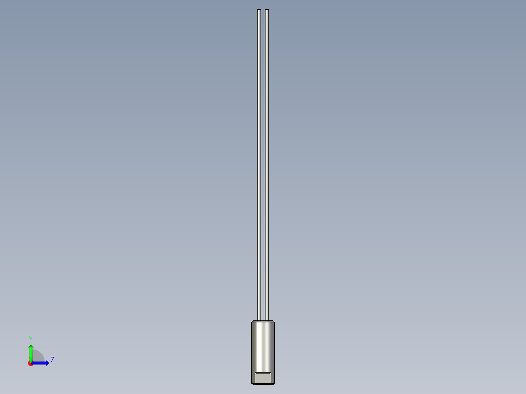 基恩士FU-13core_kc图纸模型左视图