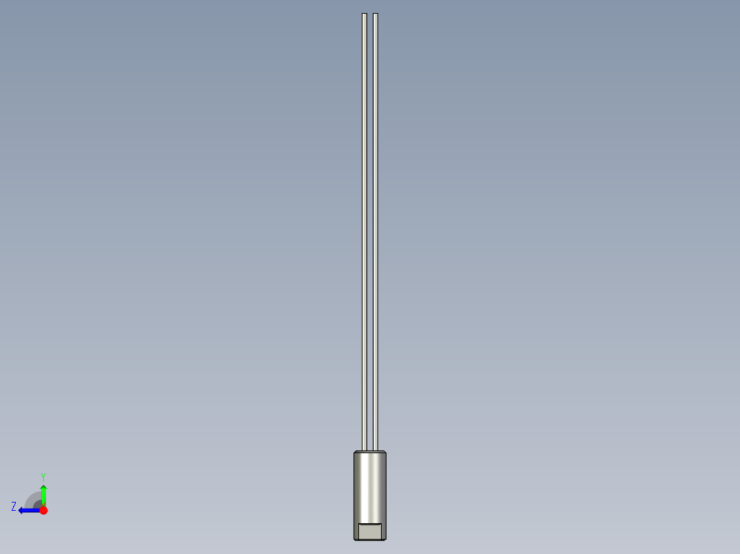 基恩士FU-13core_kc图纸模型右视图