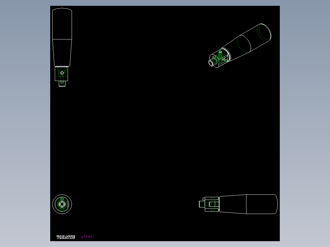 把手(折疊迴轉)IR.302、IR.302-INOX-2D多系列多零件图纸模型