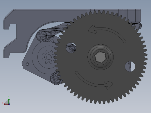 3D打印机Taylors Gregs Wades MK6 filament feed for Ultimaker（MK６挤出头）后视缩略图