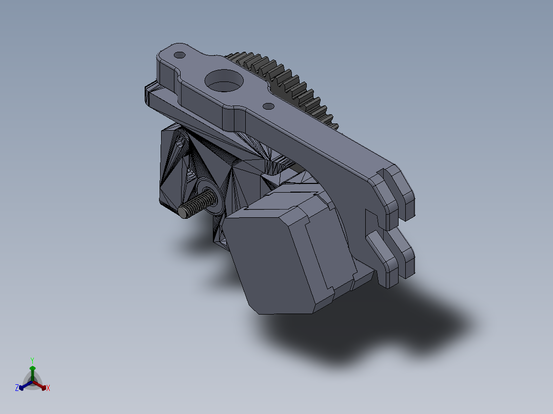 3D打印机Taylors Gregs Wades MK6 filament feed for Ultimaker（MK６挤出头）正等轴测图