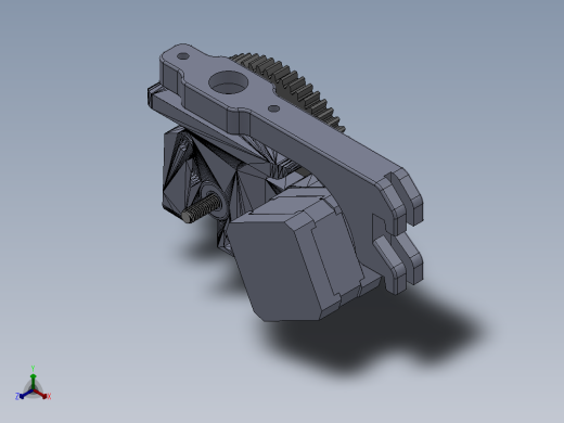 3D打印机Taylors Gregs Wades MK6 filament feed for Ultimaker（MK６挤出头）正等轴测缩略图