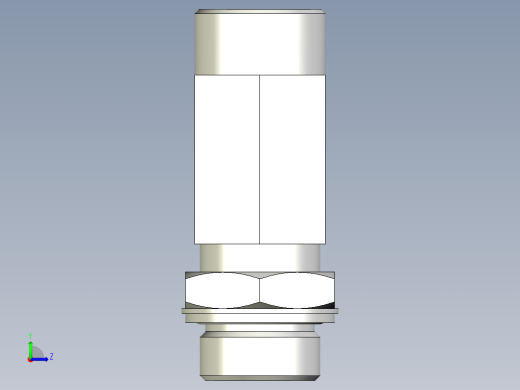 卡套式工业通用硬管接头EO_Adjustable_locknut_run_tee_LEE25SMOMDCF左视缩略图