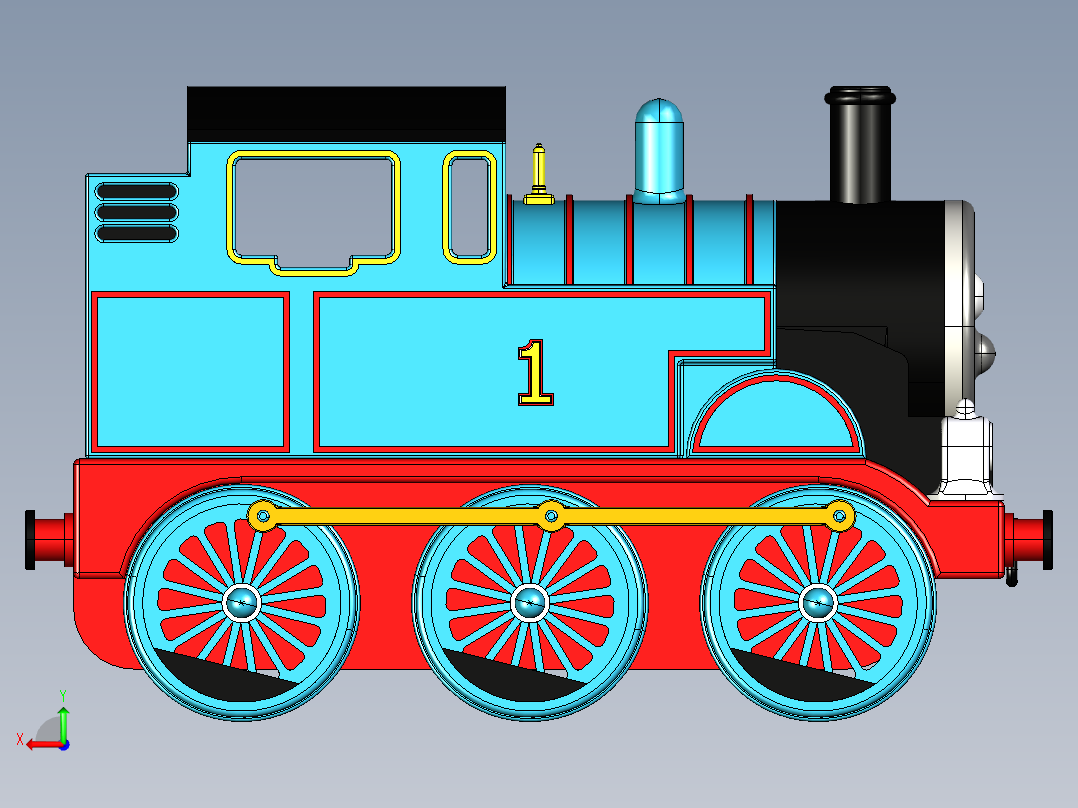 托马斯引擎后视图