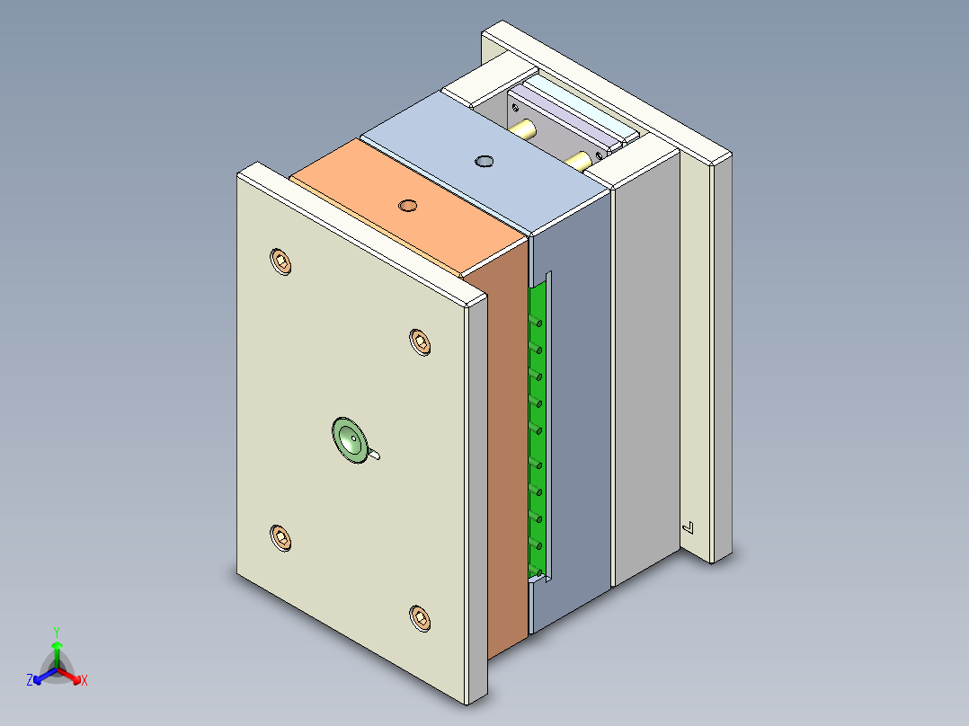 耳塞硅胶固定座模具设计826161==20正等轴测图
