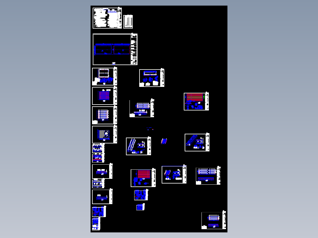 某公司100米x50米钢结构CAD图