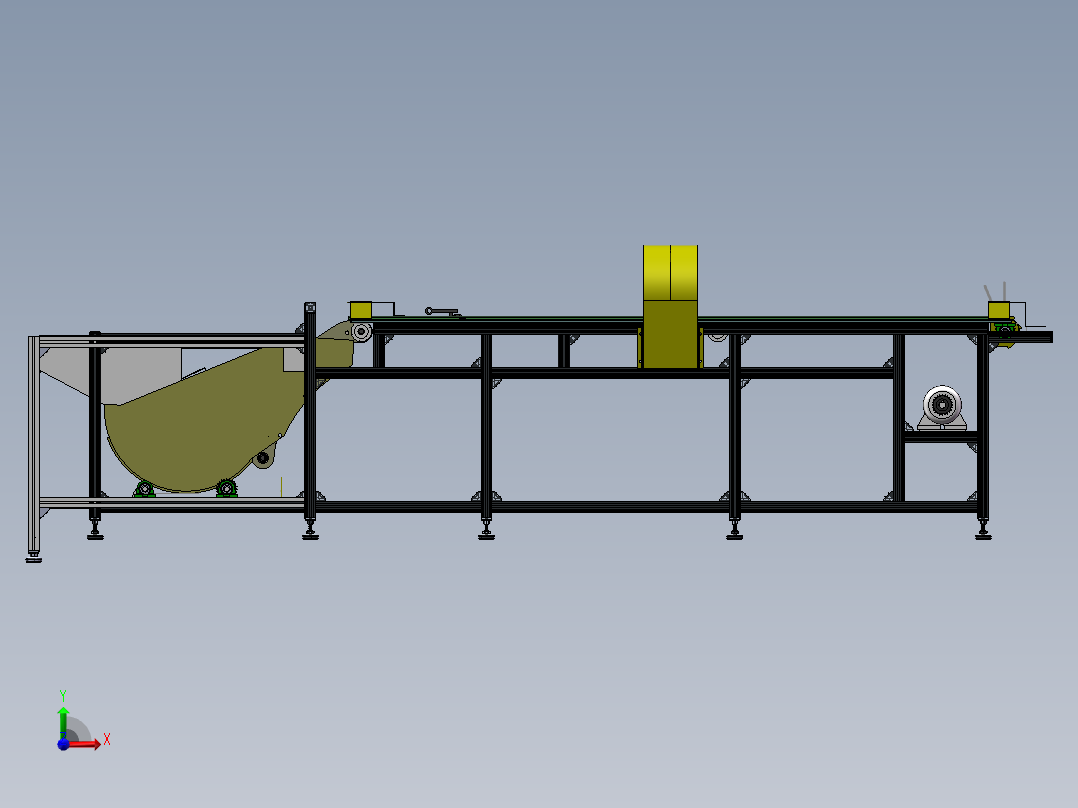 雪糕棒挑选机（sw18可编辑+cad+说明书）前视图