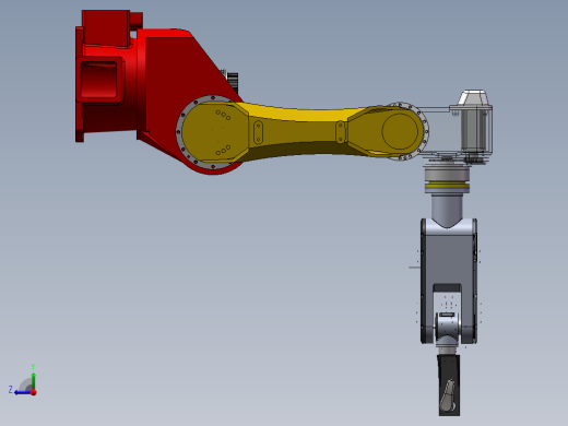 10kg六关节机器人设计与建模右视缩略图