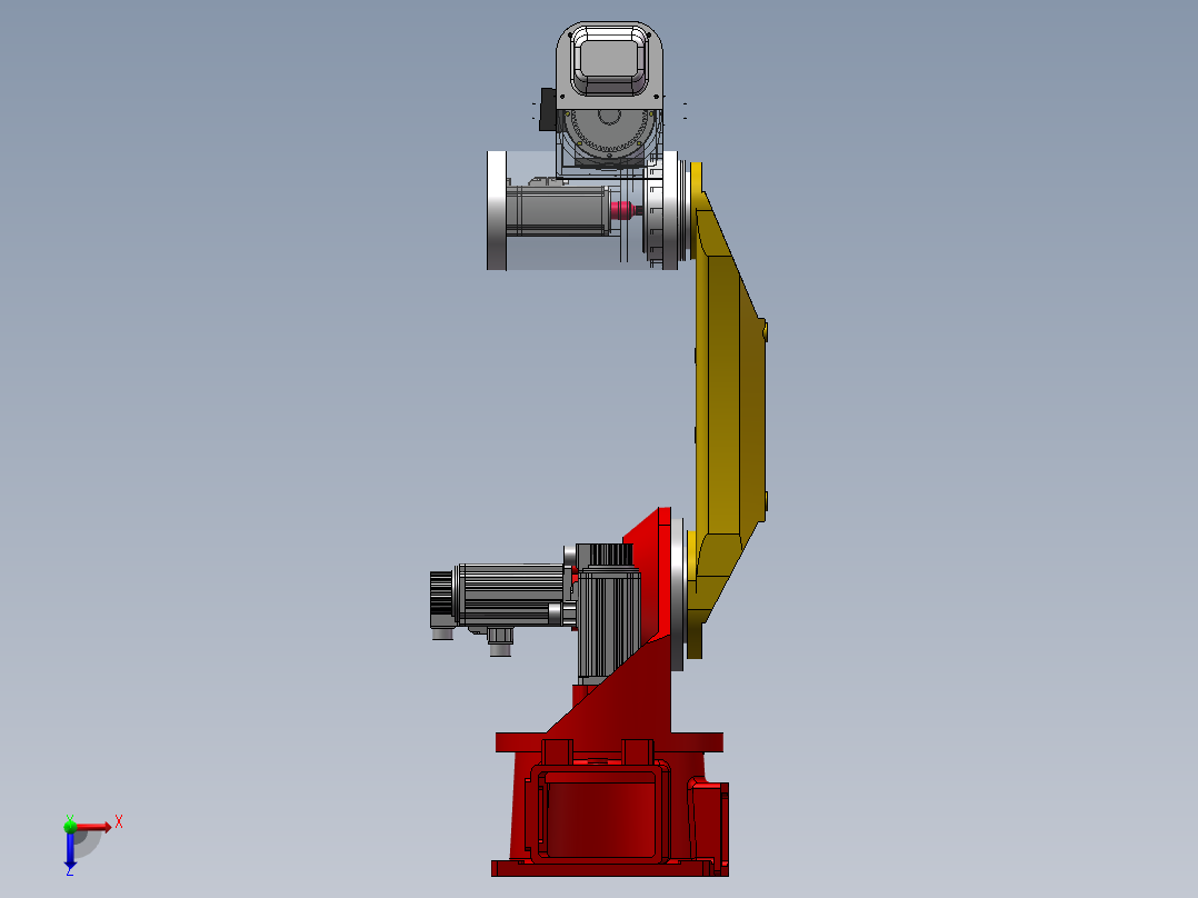 10kg六关节机器人设计与建模俯视图