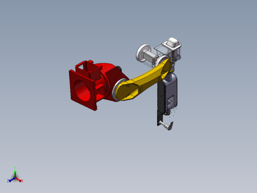10kg六关节机器人设计与建模正等轴测缩略图