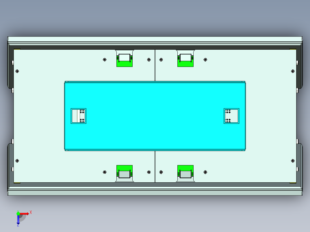 可角度调整挂屏支架俯视图