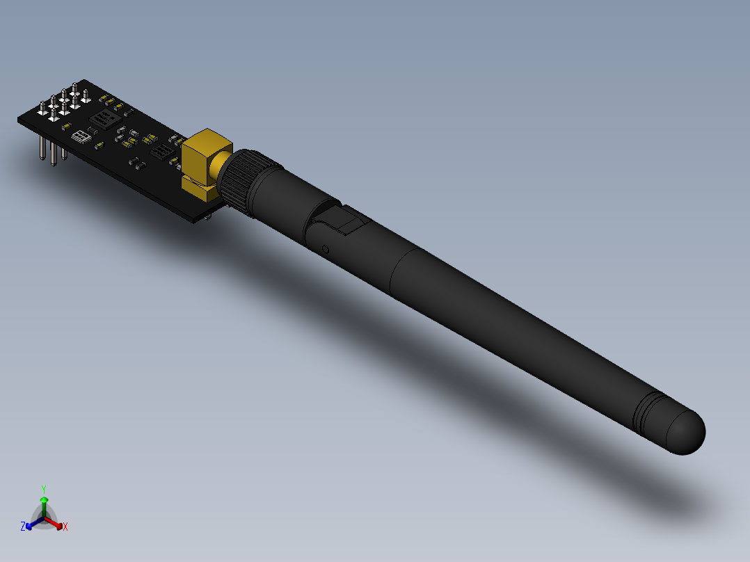天线11正等轴测图