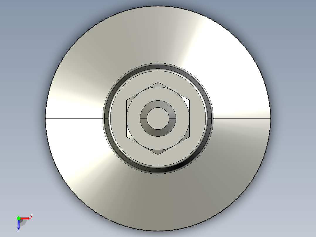 水平調整腳座(SUS製)LSA50-SUS-3D多系列多零件图纸模型俯视图