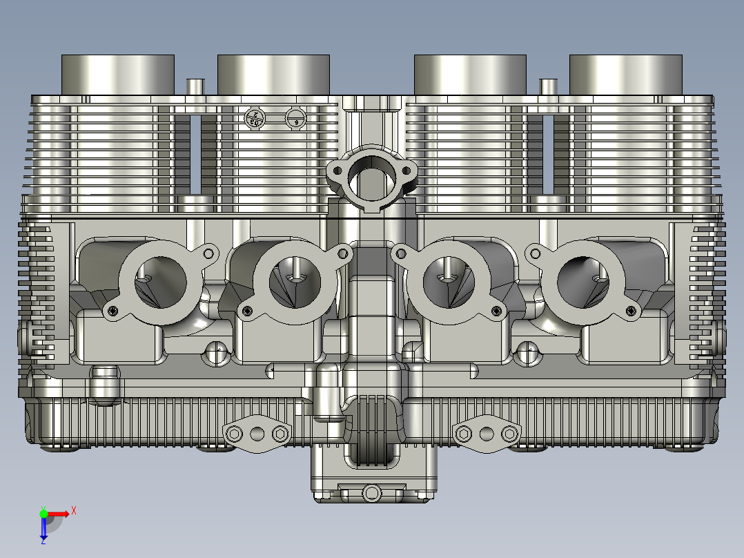 Moteur Suzuki 600 GSXF 2004 年俯视图