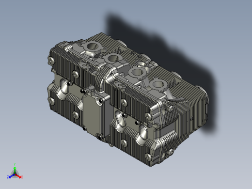 Moteur Suzuki 600 GSXF 2004 年正等轴测缩略图