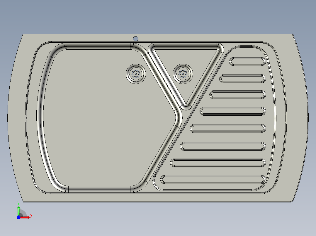 水槽、不锈钢水槽(89)前视图