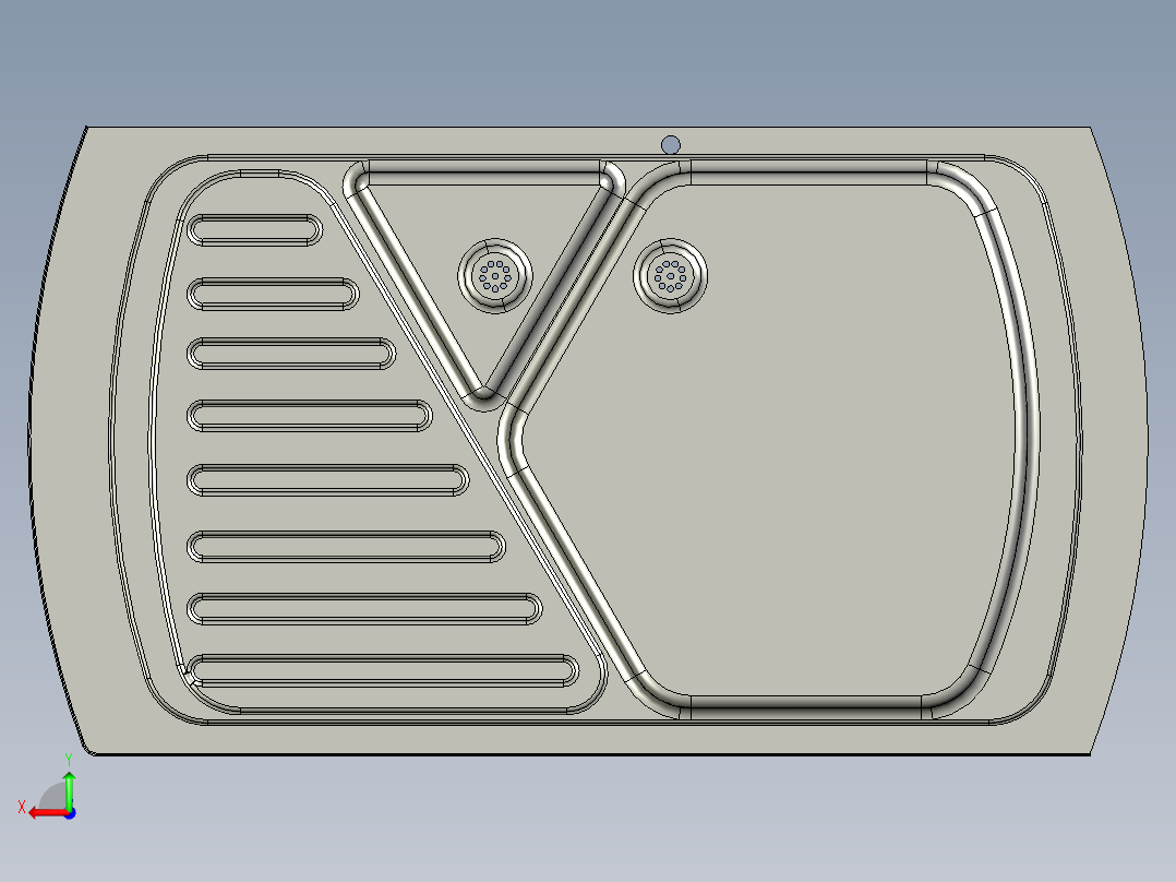 水槽、不锈钢水槽(89)后视图