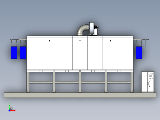 电红外辐射路方案（creo8+cad+bom）前视缩略图