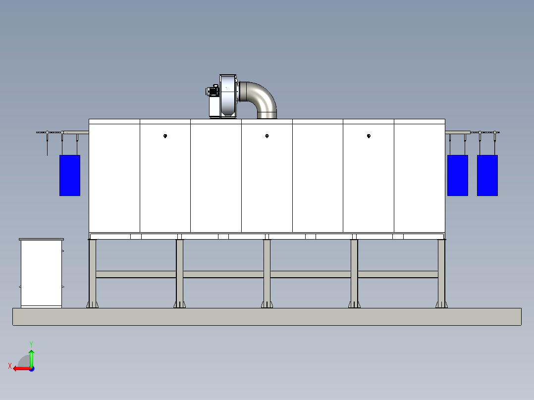 电红外辐射路方案（creo8+cad+bom）后视图