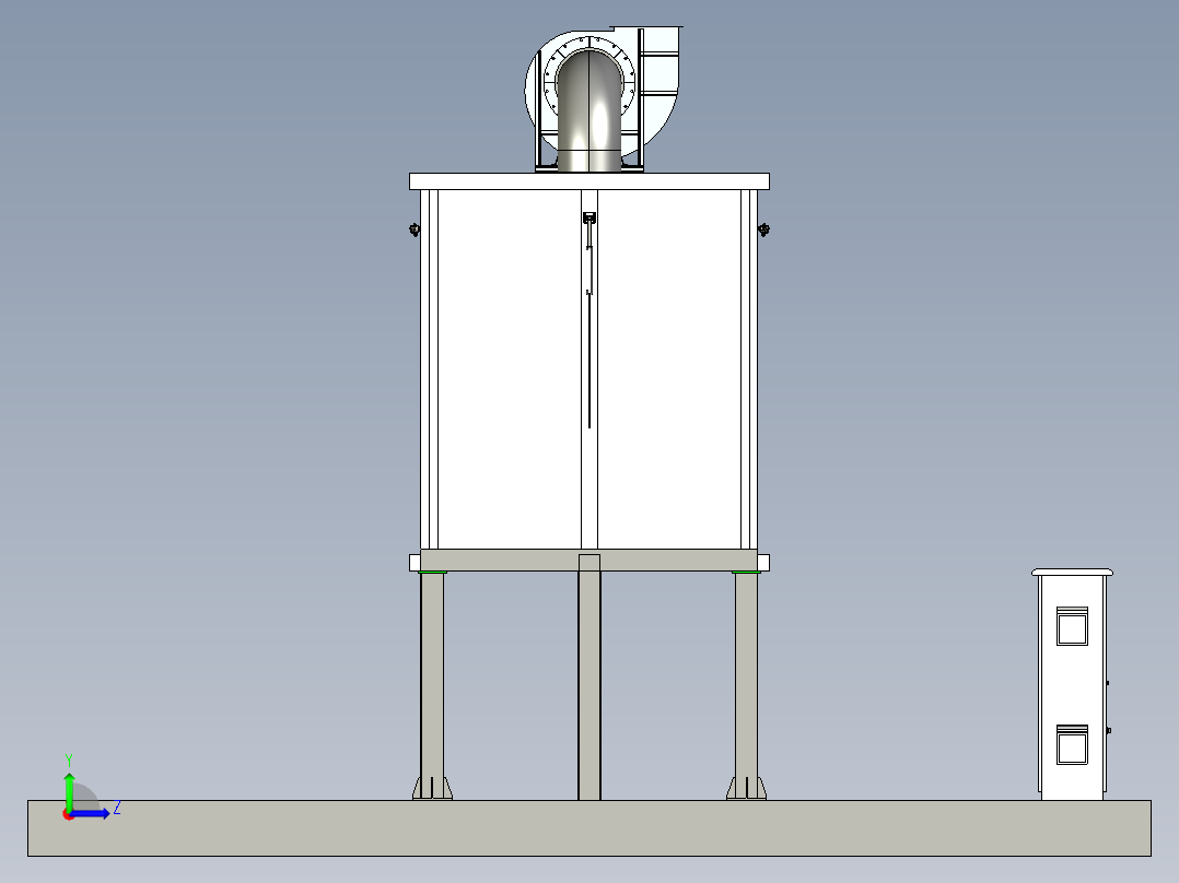 电红外辐射路方案（creo8+cad+bom）左视图
