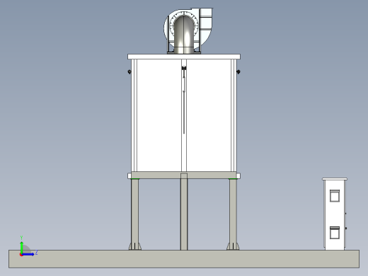 电红外辐射路方案（creo8+cad+bom）左视缩略图
