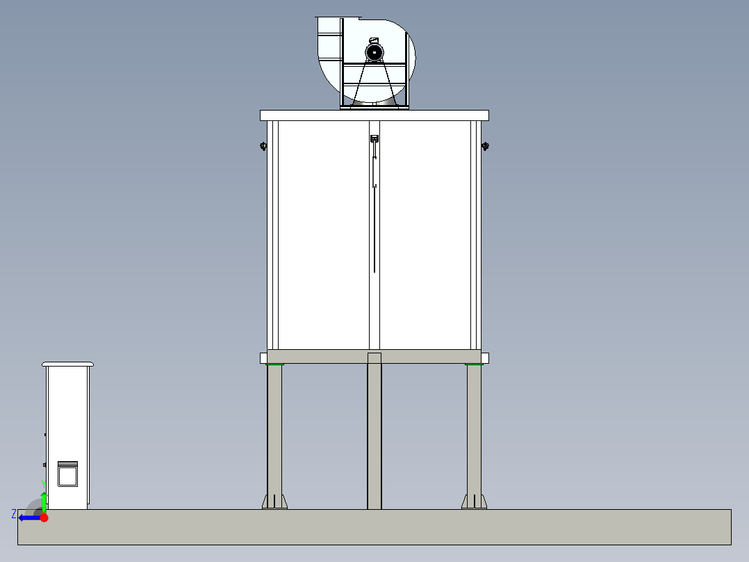 电红外辐射路方案（creo8+cad+bom）右视图
