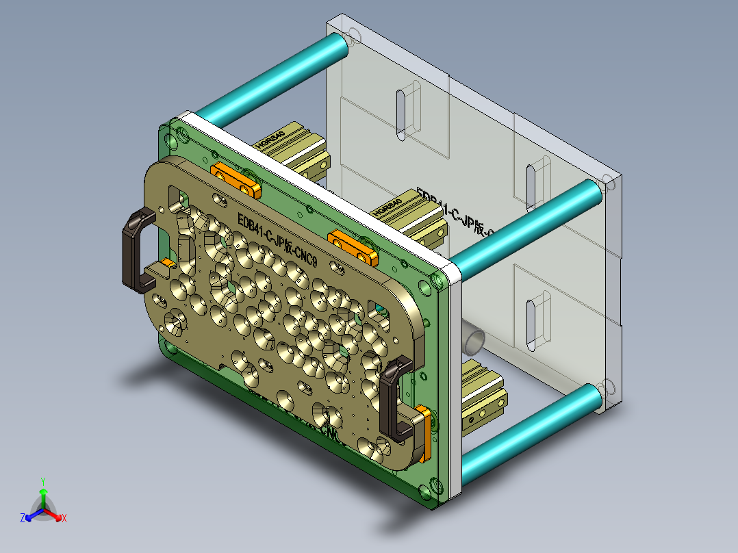 EDB41-C笔记本CNC工装夹具三维模型-JP版-CNC9-181204主视图