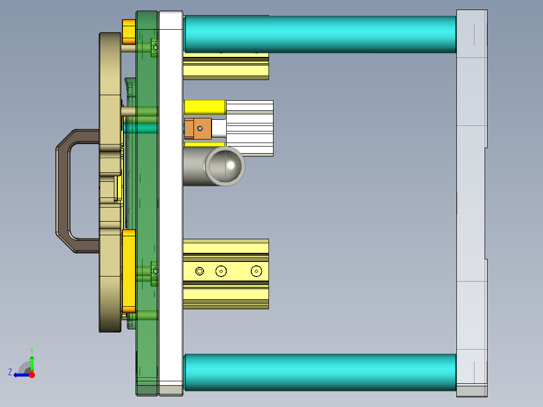 EDB41-C笔记本CNC工装夹具三维模型-JP版-CNC9-181204右视图