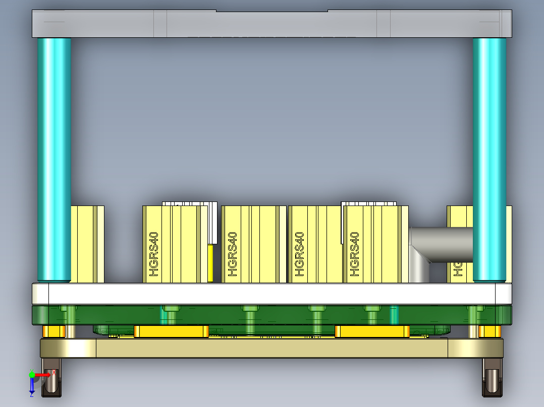 EDB41-C笔记本CNC工装夹具三维模型-JP版-CNC9-181204俯视图
