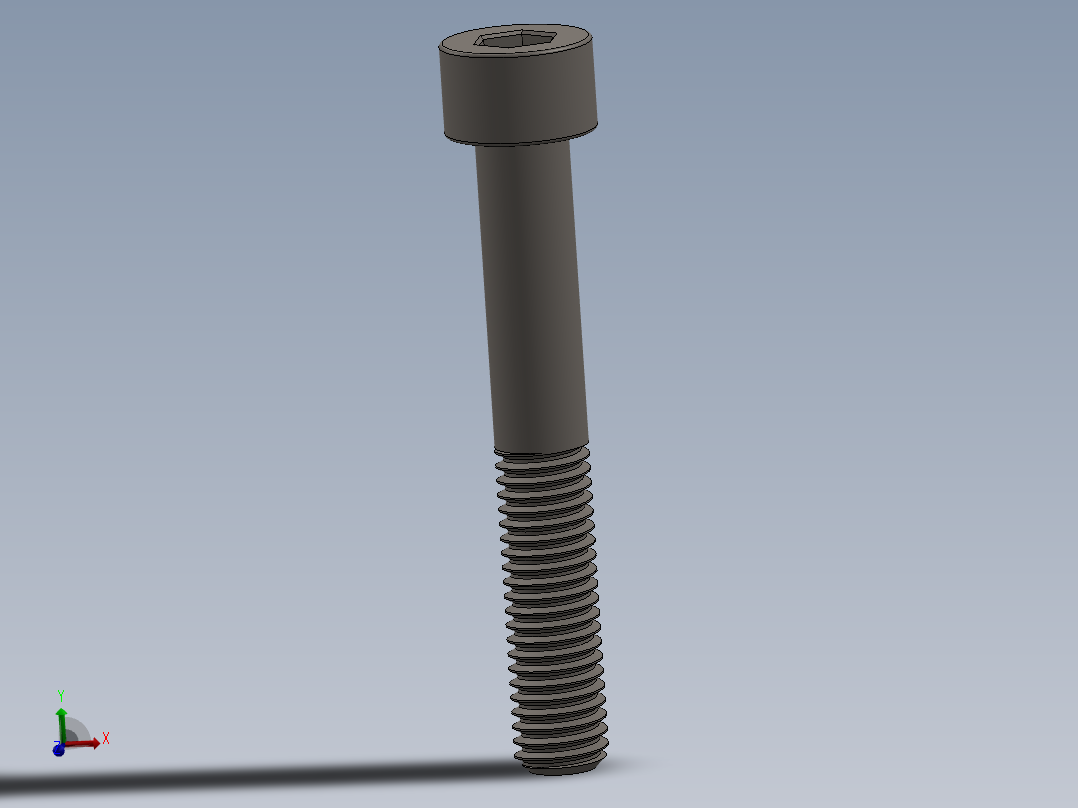 Screw_DIN_912_M8x55_A2.SLDPRT公制内六角螺钉