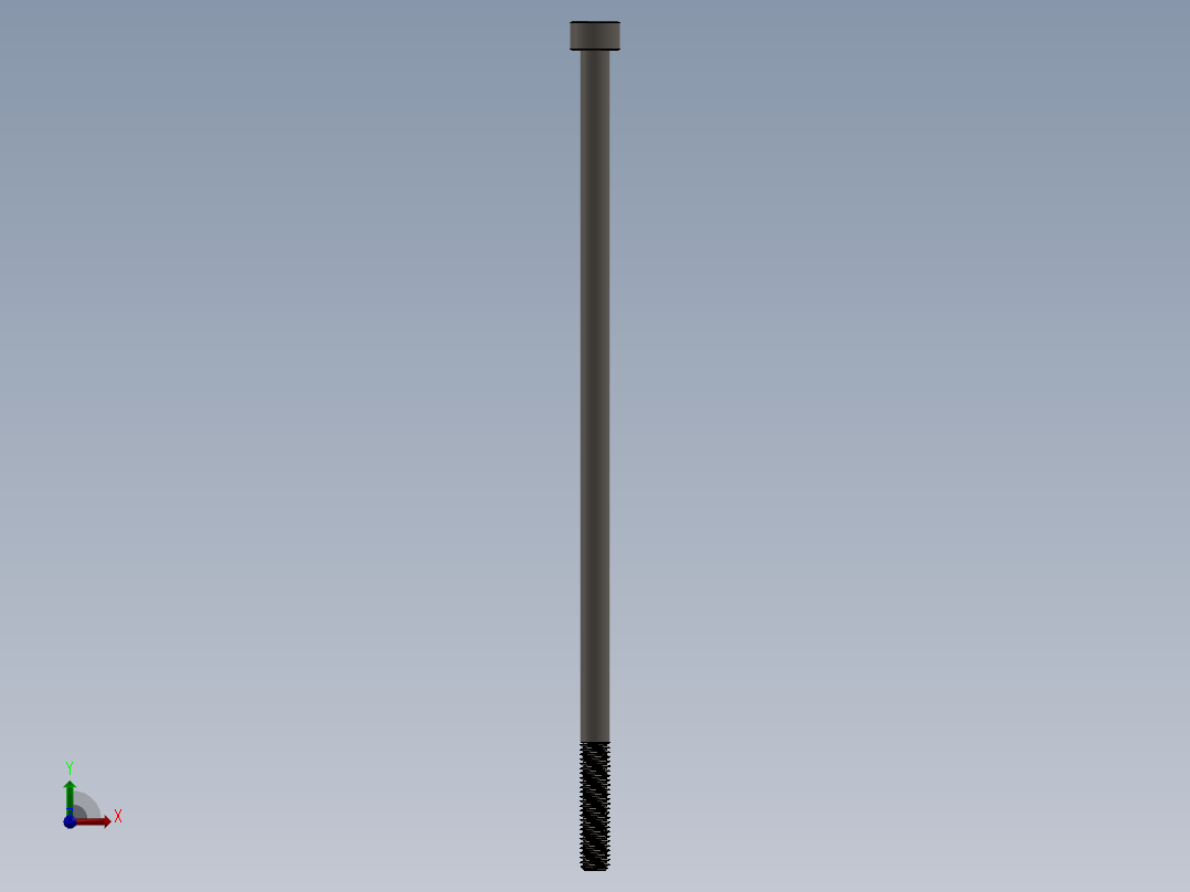 Screw_DIN_912_M5x140_A2.SLDPRT公制内六角螺钉前视图