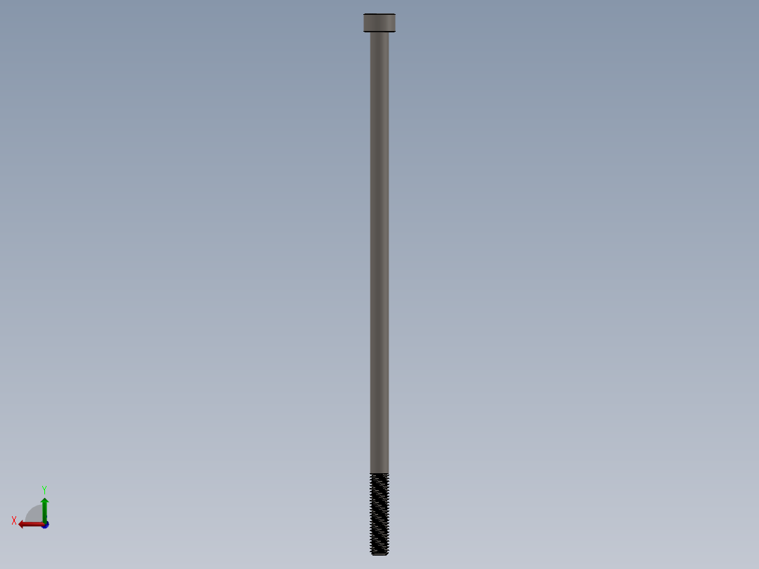 Screw_DIN_912_M5x140_A2.SLDPRT公制内六角螺钉后视图