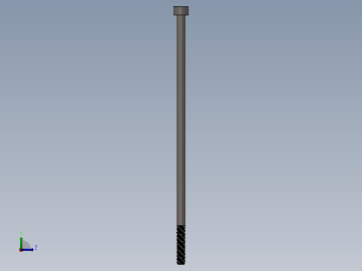 Screw_DIN_912_M5x140_A2.SLDPRT公制内六角螺钉左视缩略图