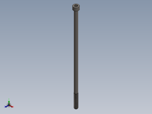 Screw_DIN_912_M5x140_A2.SLDPRT公制内六角螺钉正等轴测缩略图