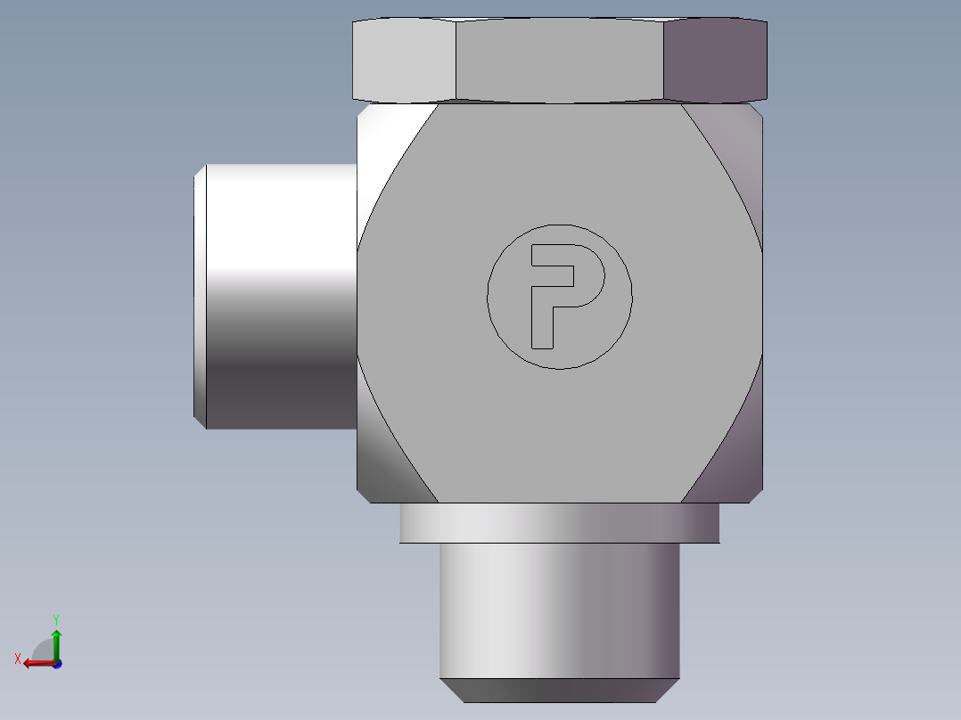 铰接式90度接头、1DI-20-18后视图