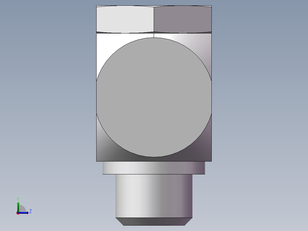 铰接式90度接头、1DI-20-18左视图