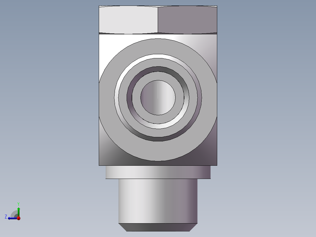 铰接式90度接头、1DI-20-18右视图