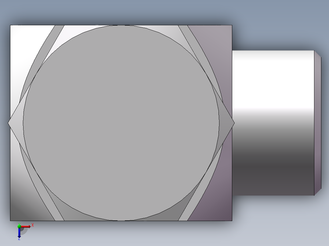 铰接式90度接头、1DI-20-18俯视图