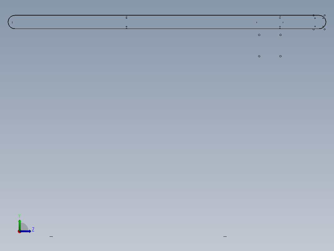 1.1米0.11米皮带输送机构左视图