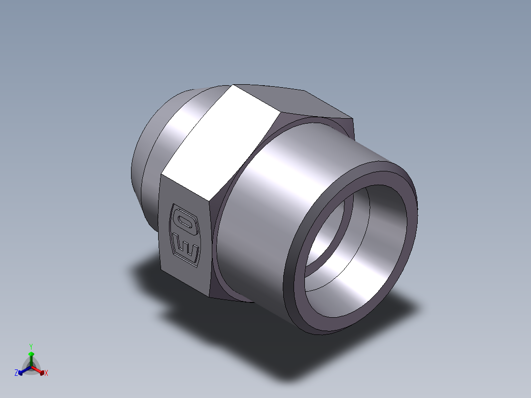 焊接直接头、1DW-30-20正等轴测图
