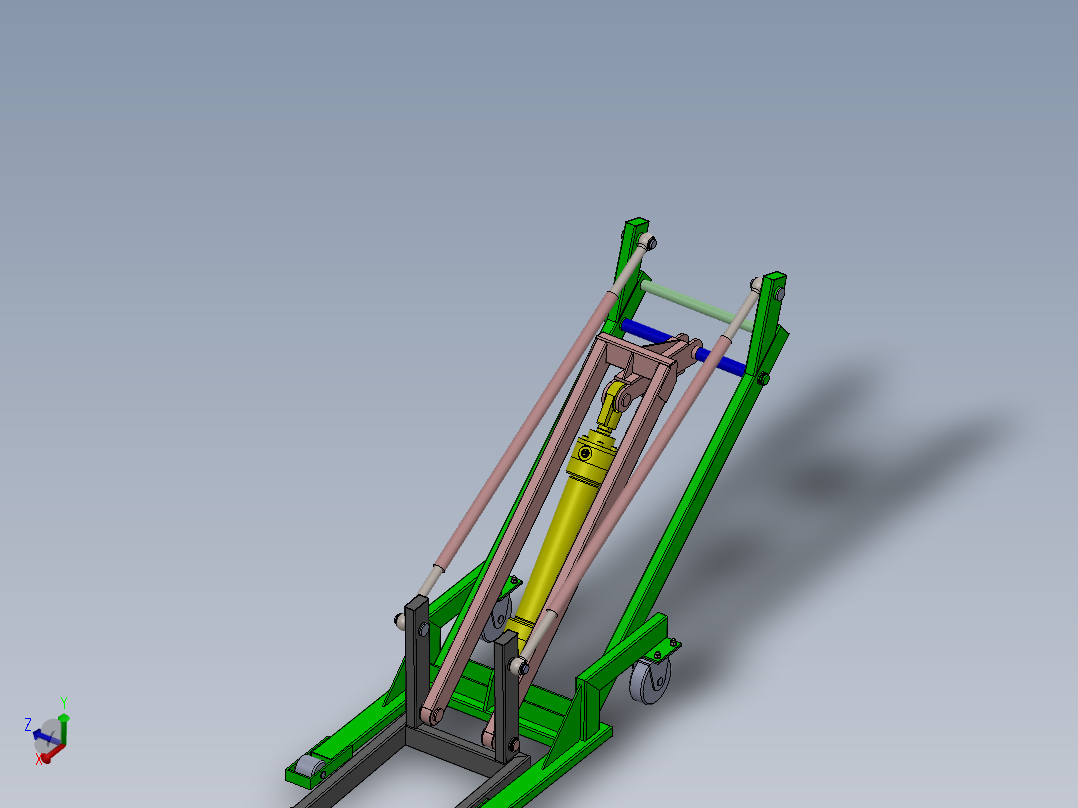 折叠式起重机货叉结构