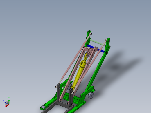 折叠式起重机货叉结构