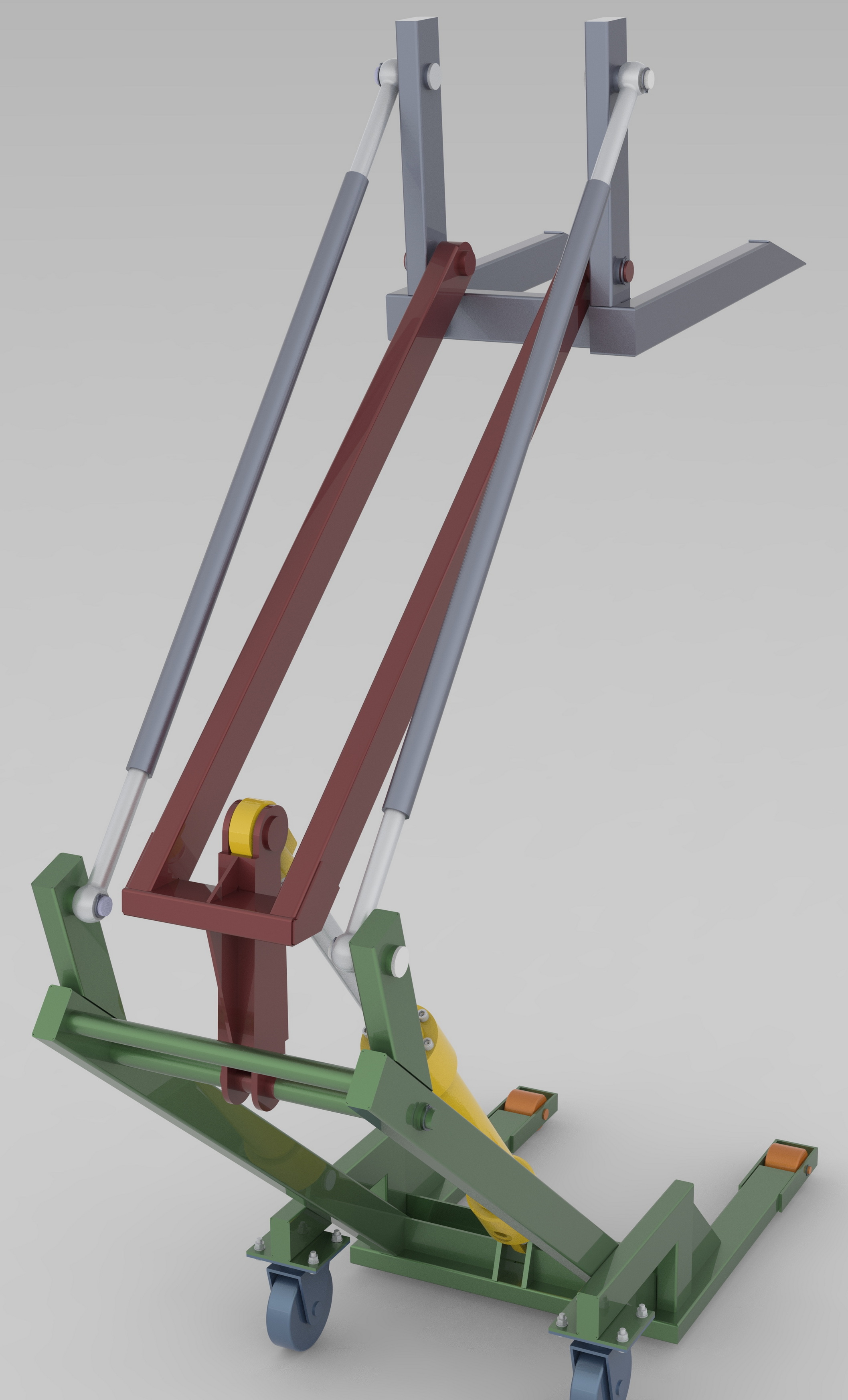 折叠式起重机货叉结构