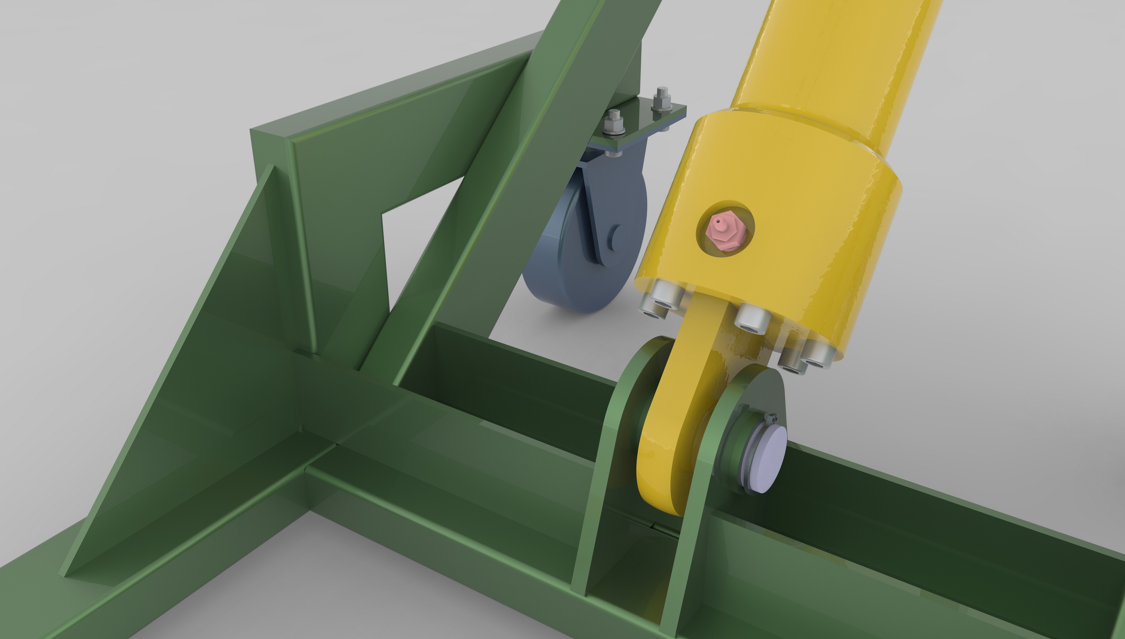 折叠式起重机货叉结构