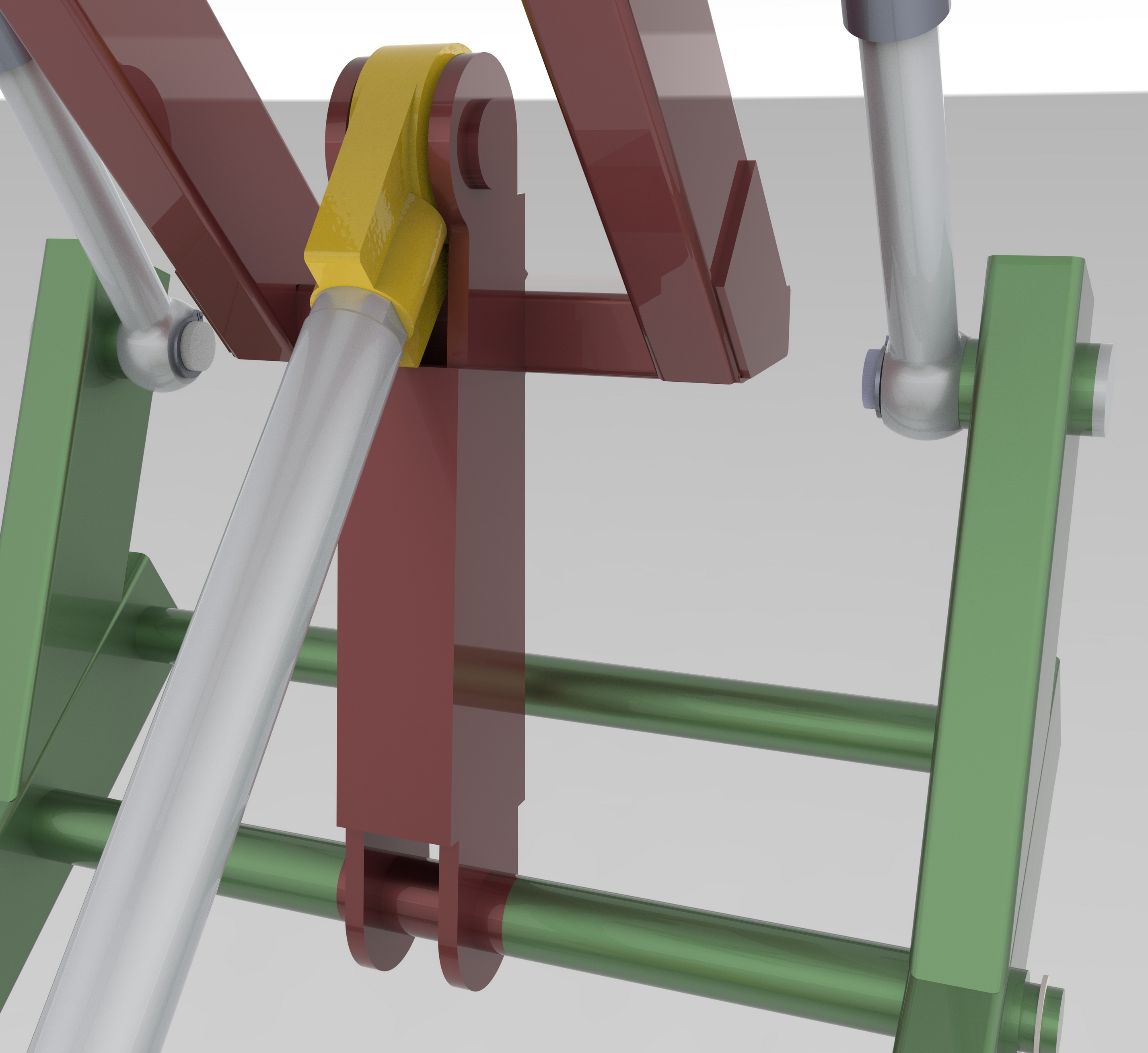 折叠式起重机货叉结构